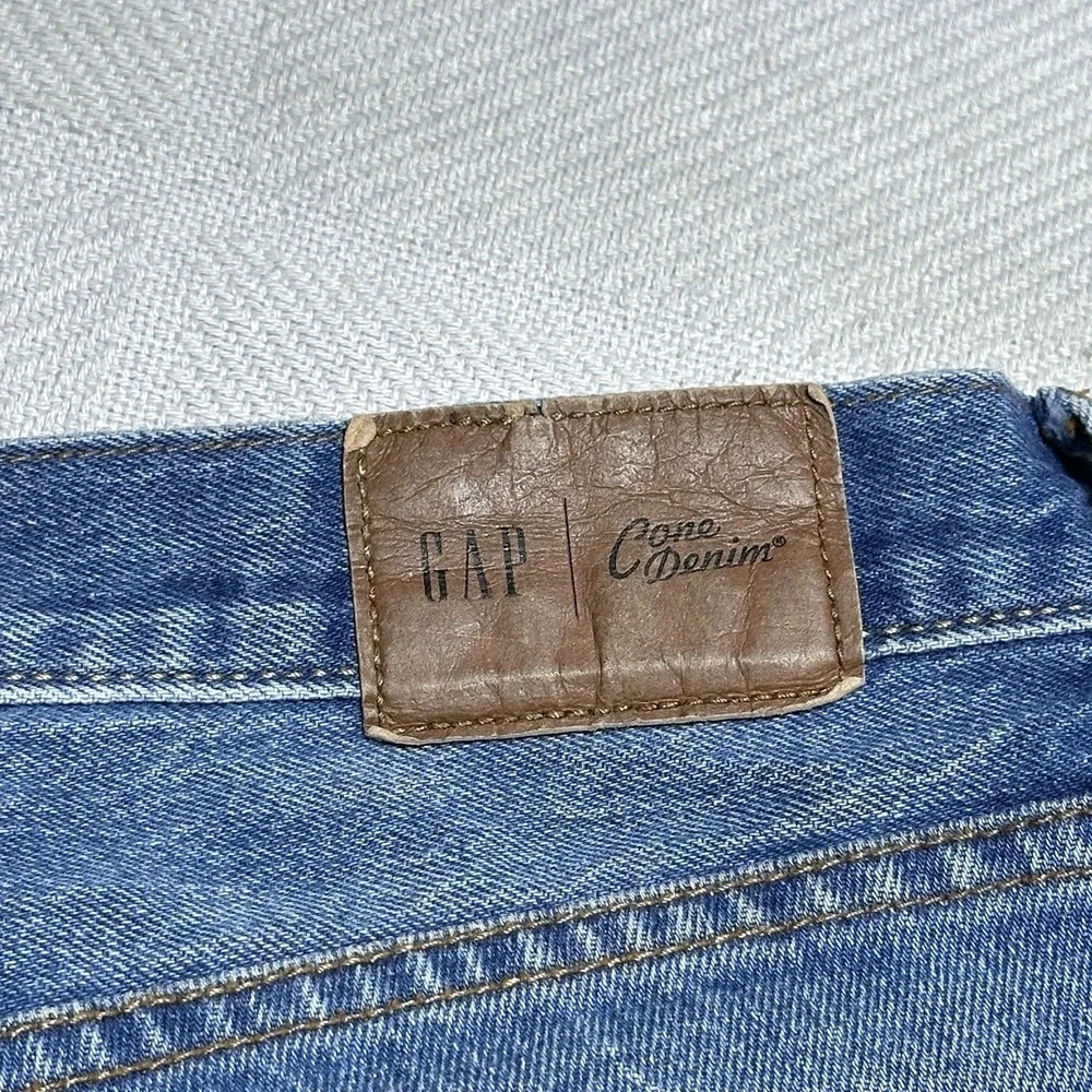 Gap Cone Denim Jeans Mens 36x30 Slim Straight‎ Medium Wash Stretch 5 Pocket